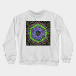 Weave Mandala Purple Green and Blue Crewneck Sweatshirt